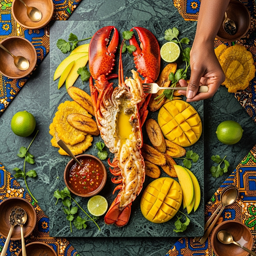 Langouste à l'antillaise authentique